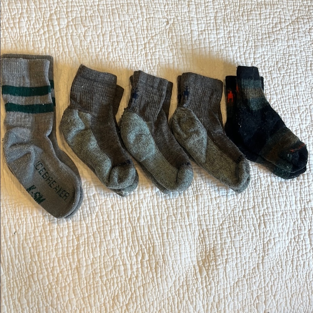 5 pack kids wool socks size S